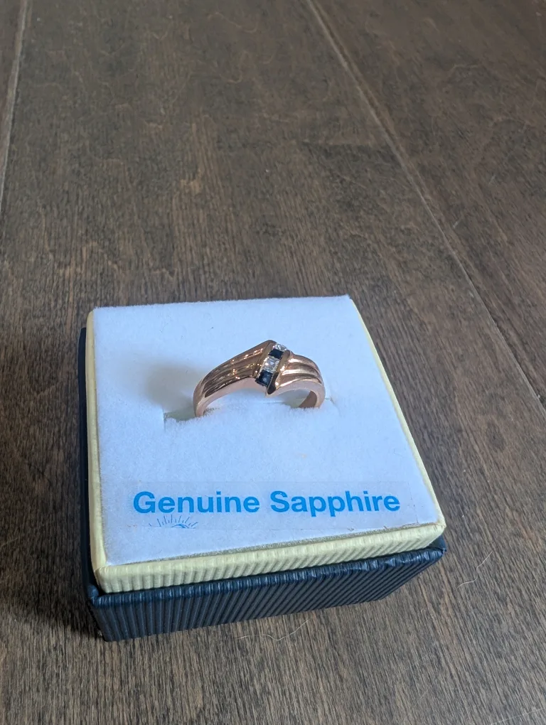 Brand New Natural Blue Sapphire Ring For Sale thumbnail