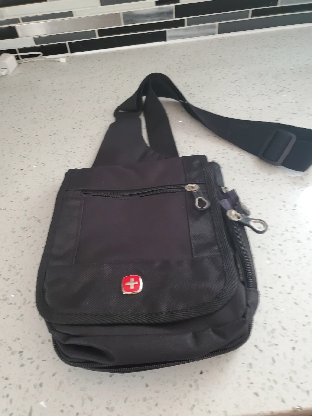 SwissGear Black Sling Bag thumbnail