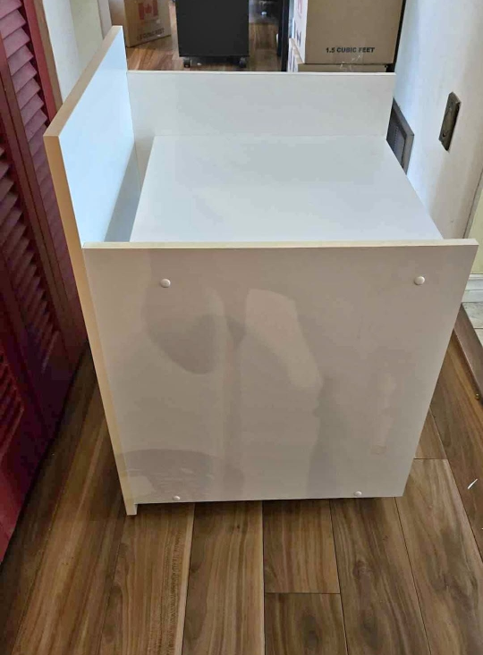 White 3 shelves Storage unit on castor wheels - photo 3