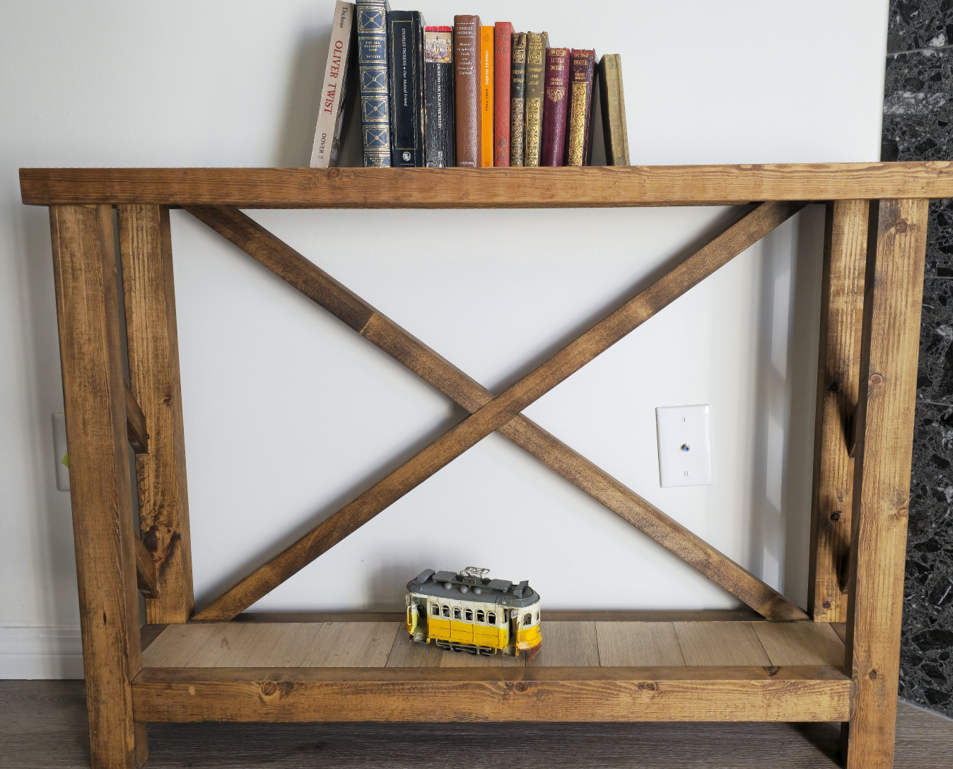 Rustic Wood Console Table – Handcrafted Farmhouse