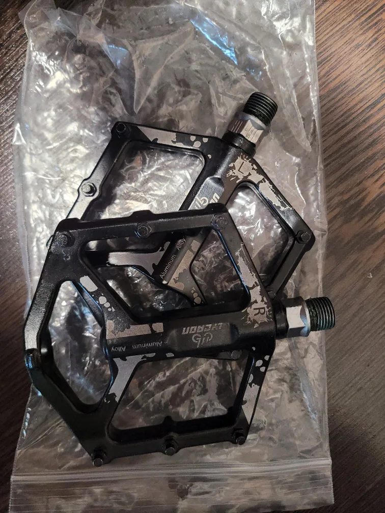 Lycaon Black Aluminum Alloy Bike Pedals