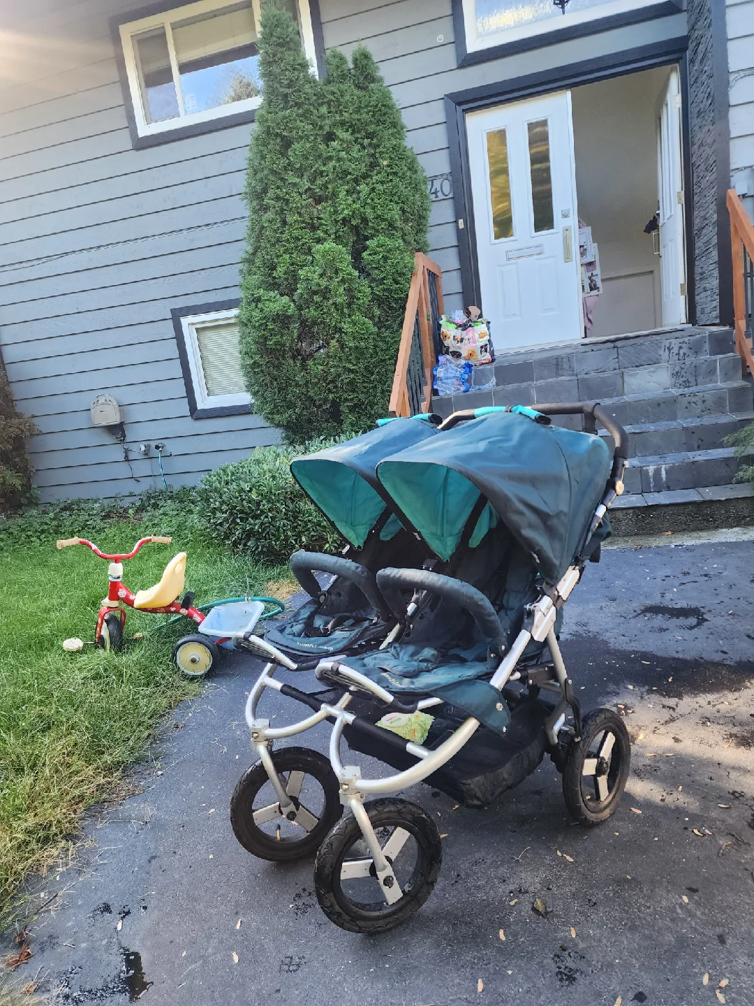 Bumble Ride Indie Twin Double Stroller - Teal image indicator(2)