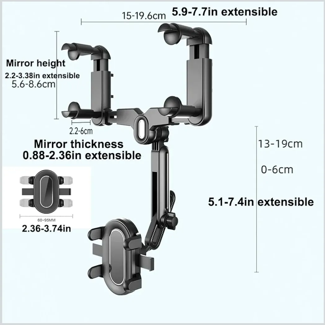 Rearview Mirror Phone Holder - New open Box! image indicator(3)