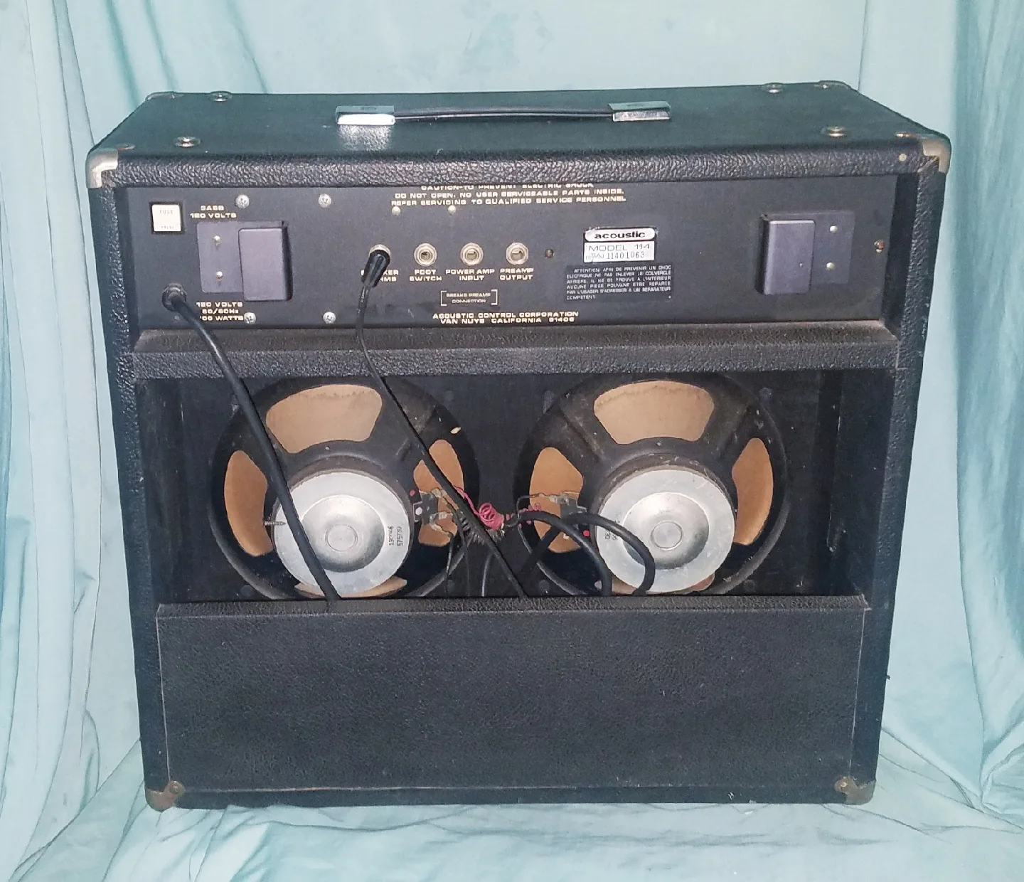 Vintage 1970's Acoustic Control Model 114 Guitar Amplifier image indicator(7)