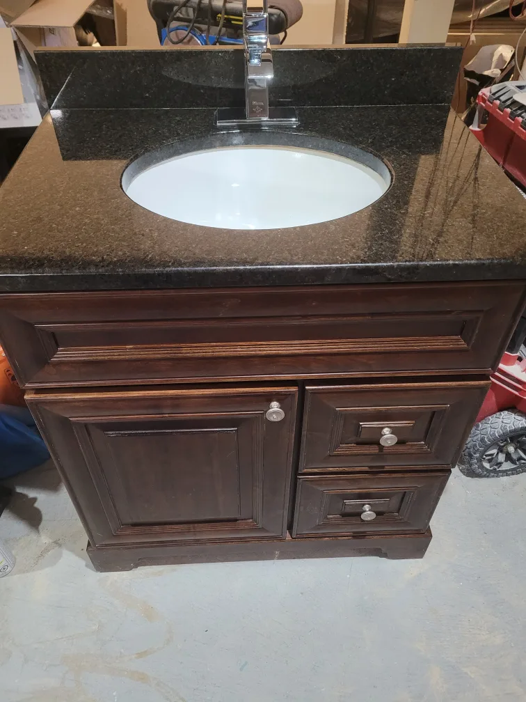 Stonewood Bath Cabinet with Granite Top thumbnail