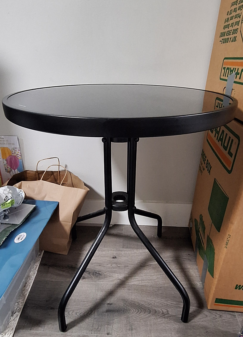 Target Threshold Round Glass Top Accent Table - photo 2