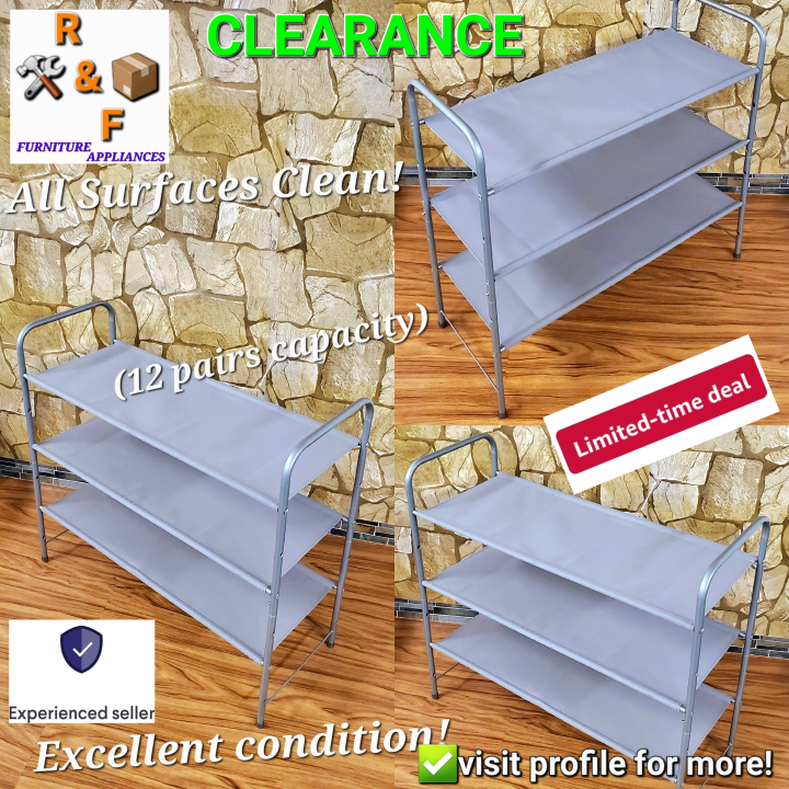 ➡️Simple Houseware 3-Tier Shoe Rack, Grey, Adjustable