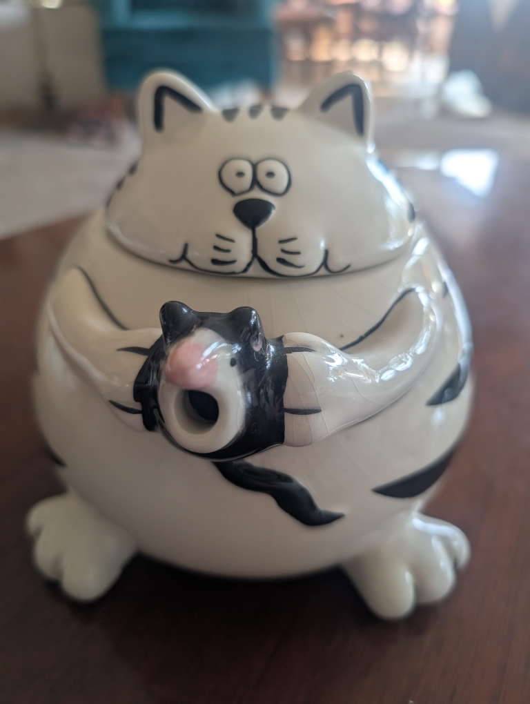 Pier 1 Imports Cat Teapot