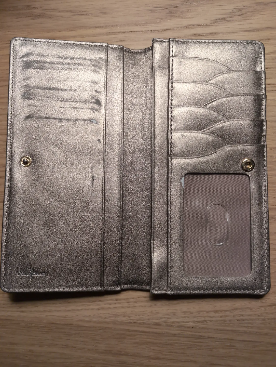 Cole Haan Champagne Leather Wallet image indicator(3)