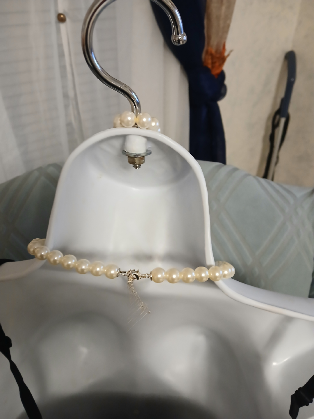 Pearl Bead Bracelet and necklace set with Heart Charm - photo 2