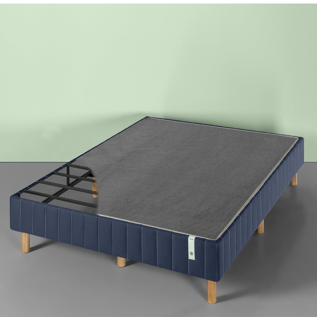🥕Queen Bed Frame - Navy Blue - photo 2