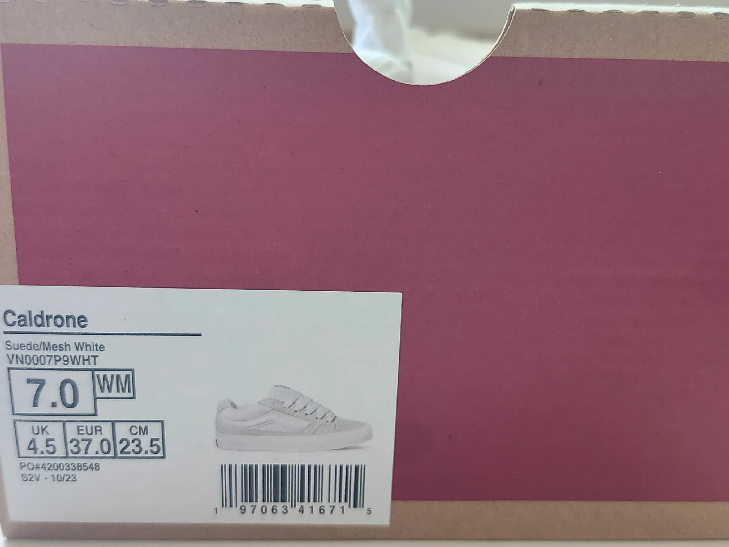 Vans Women's White Shoes - Size 7 image indicator(7)