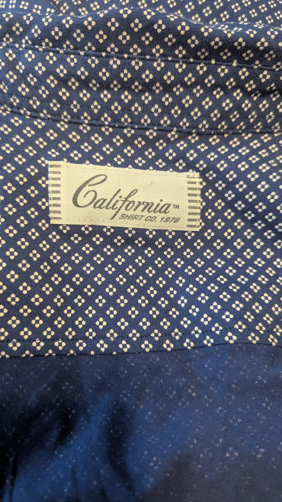 California Shirt Co. Blue Collared Shirt - photo 3