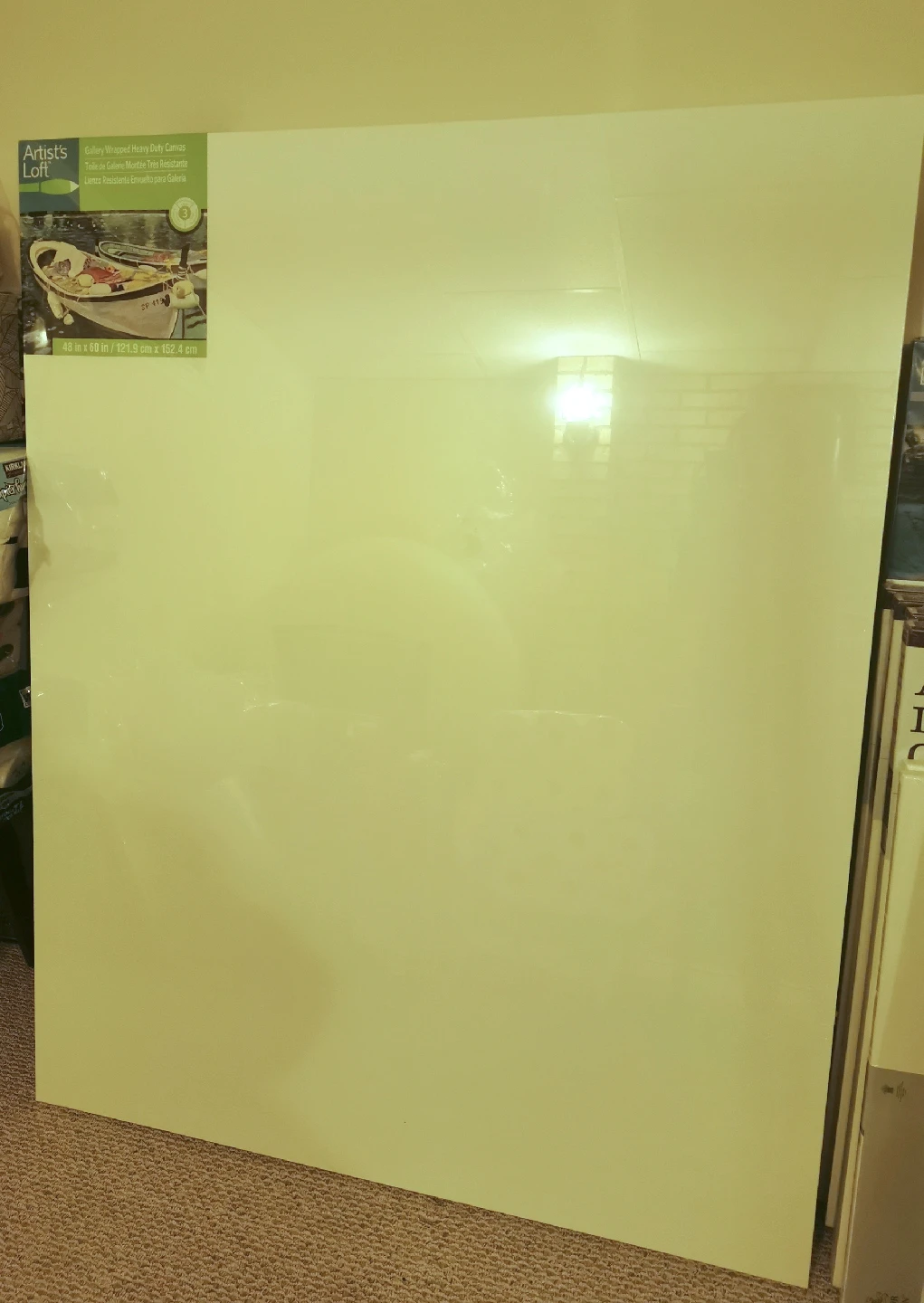 Large stretched canvas