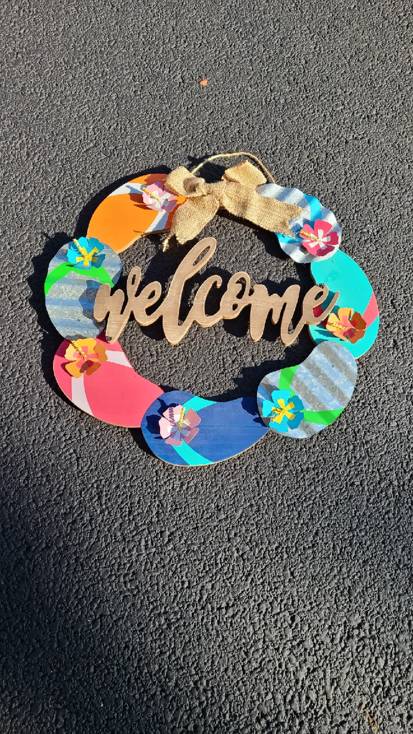 Flip Flop Welcome Wreath thumbnail