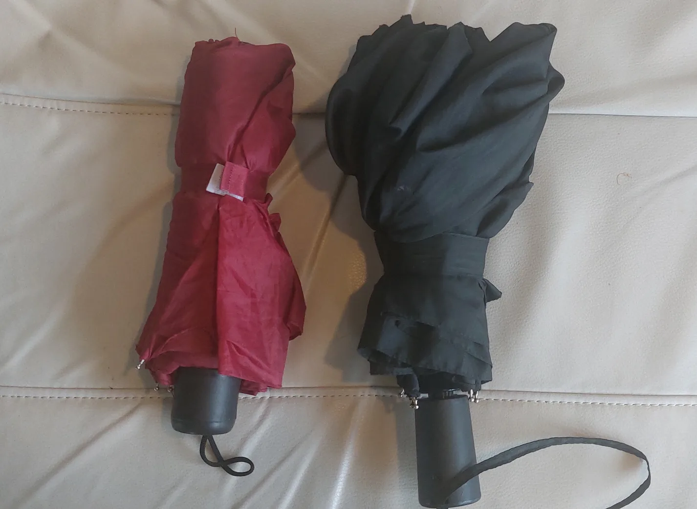 Two Umbrellas: Red and Black thumbnail