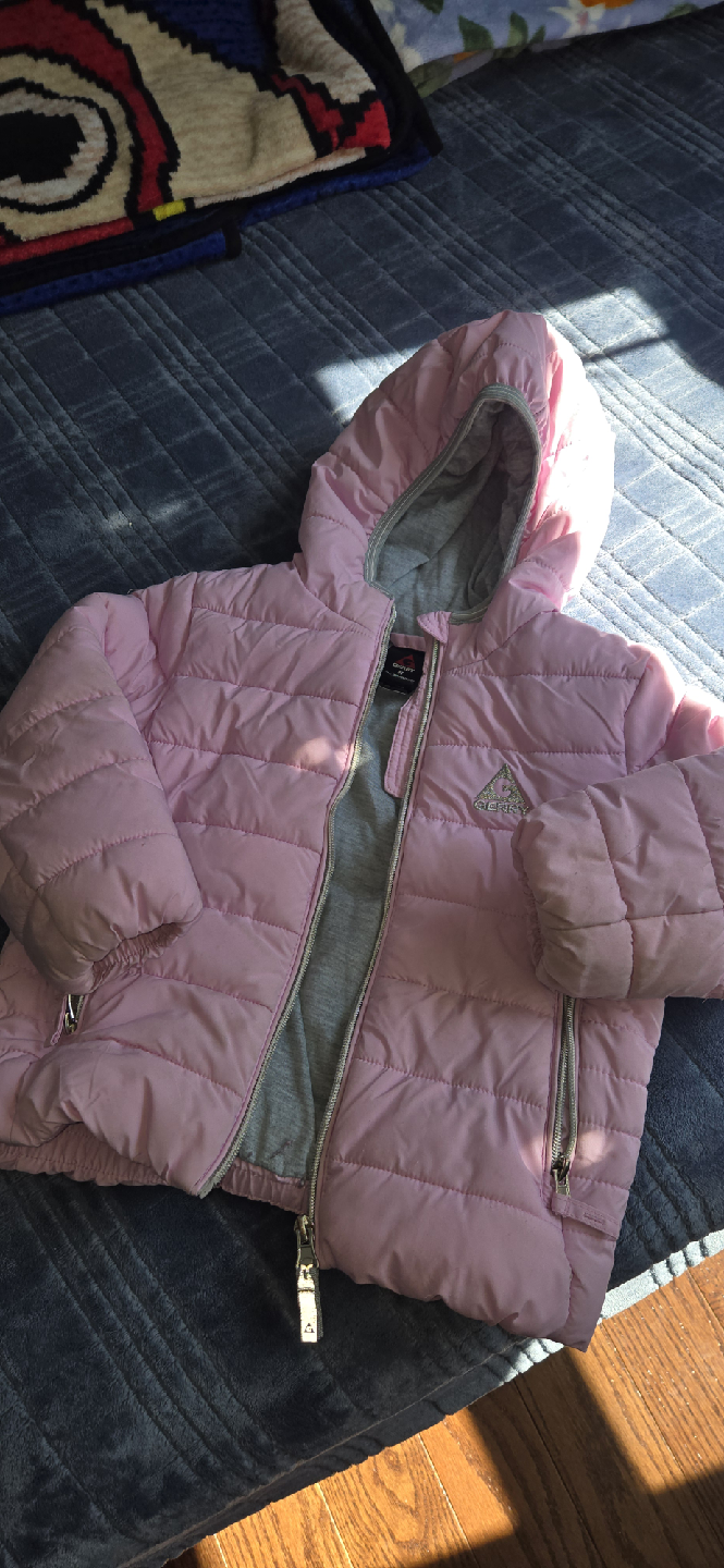 Pink Girl's Puffer Jacket - photo 2