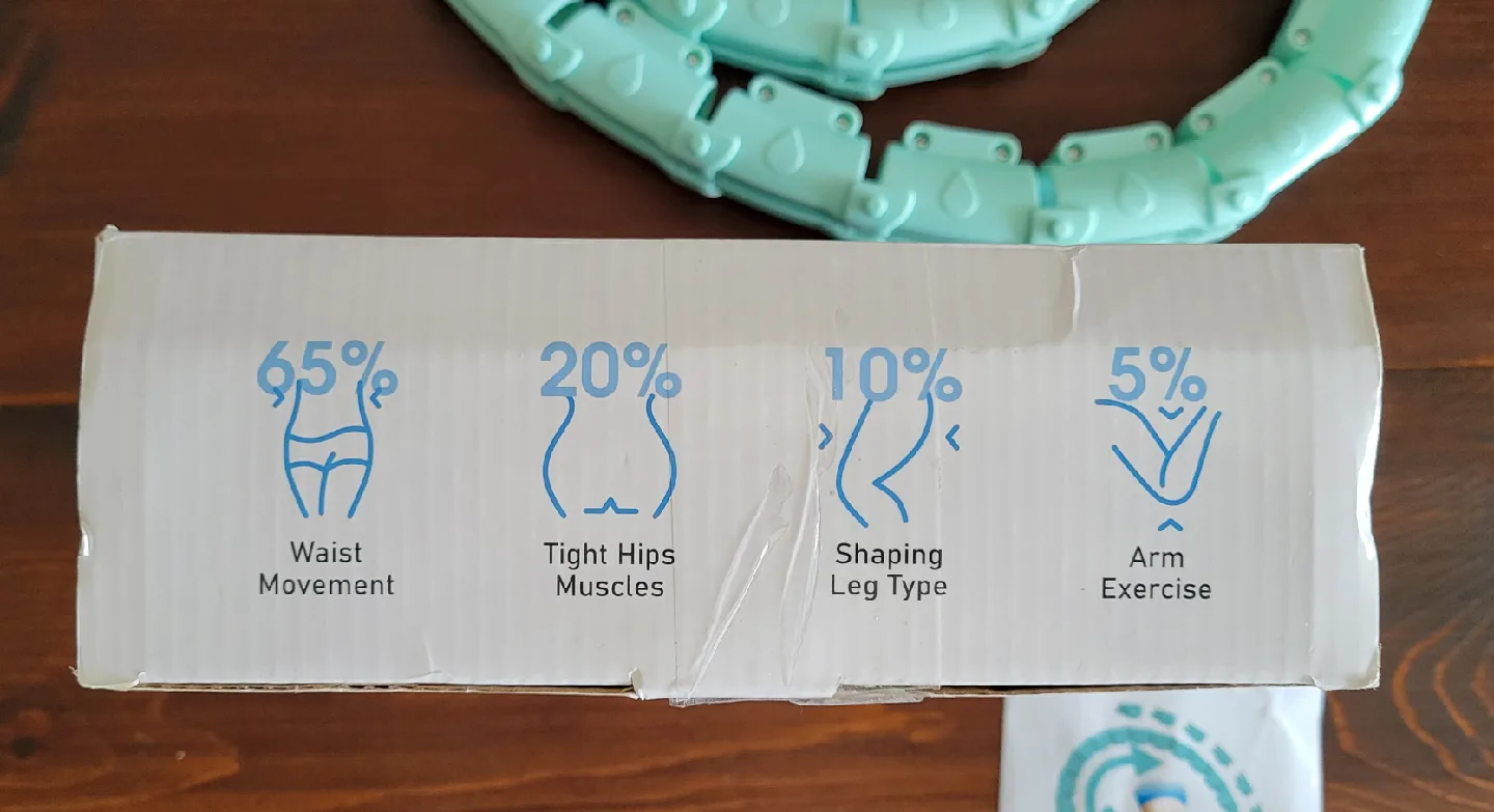 Weighted Hula Hoop - 47 inch, Cyan image indicator(3)