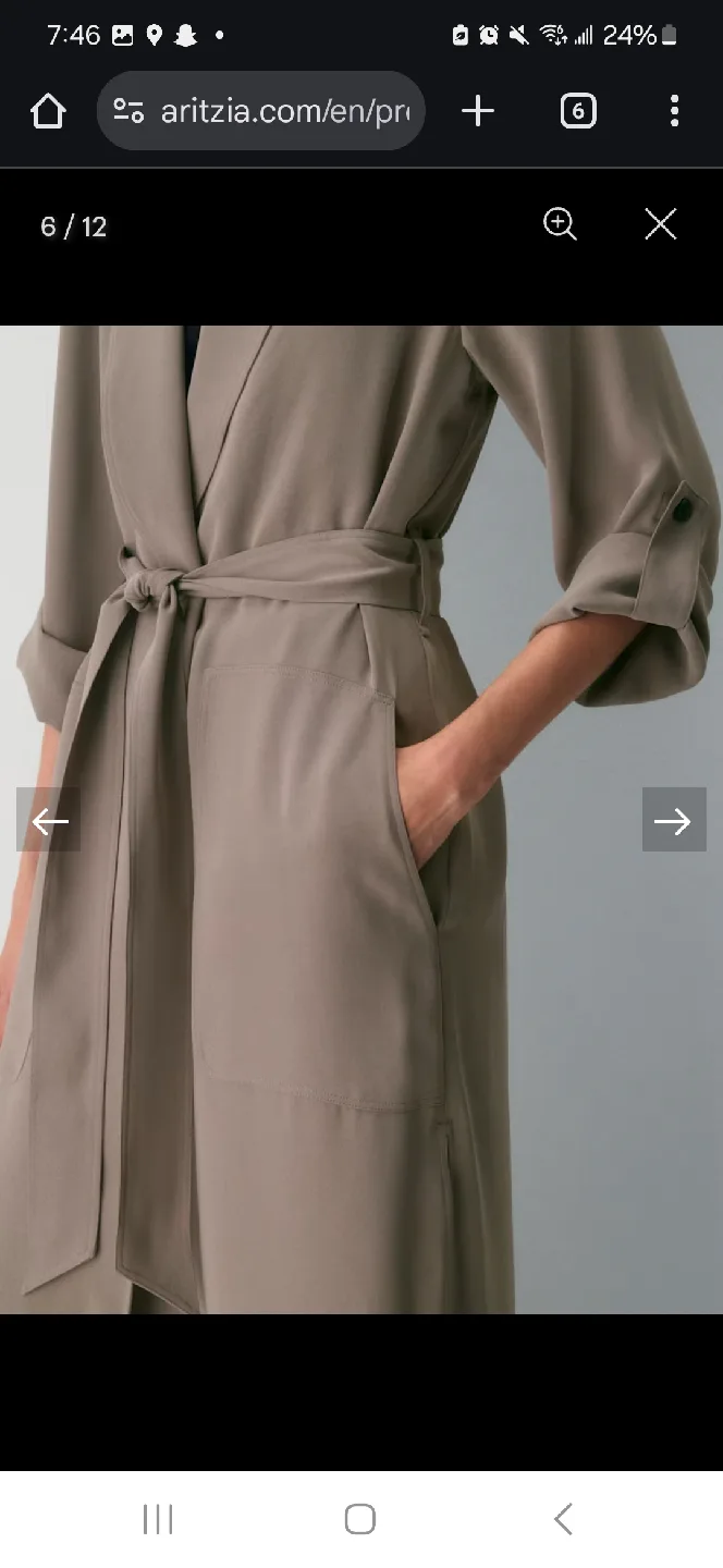 Babaton Aritzia Trench Coat - XS image indicator(2)