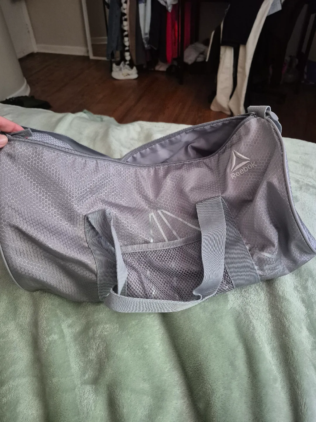Reebok Grey Duffle Bag thumbnail