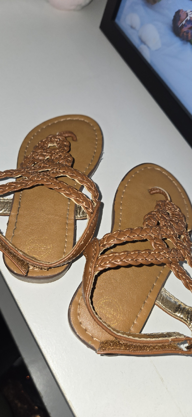 Wonder Nation Brown Sandals - Size 7