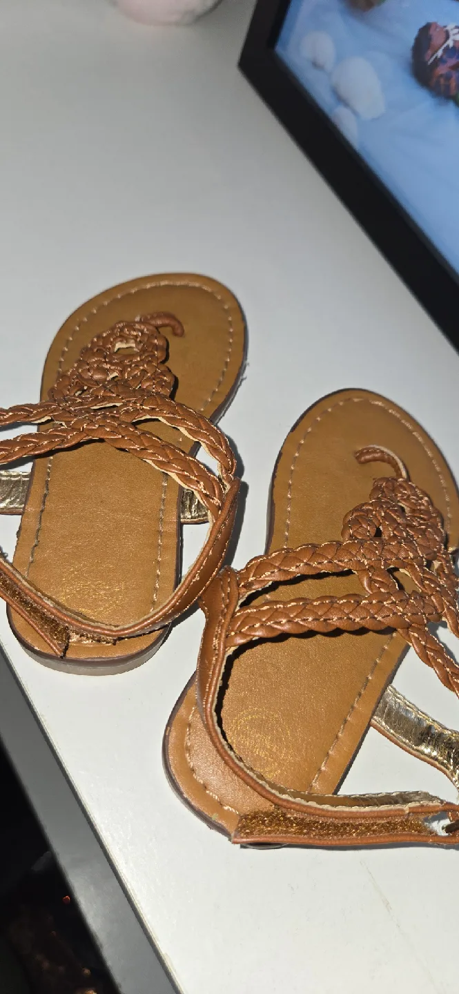 Wonder Nation Brown Sandals - Size 7 thumbnail