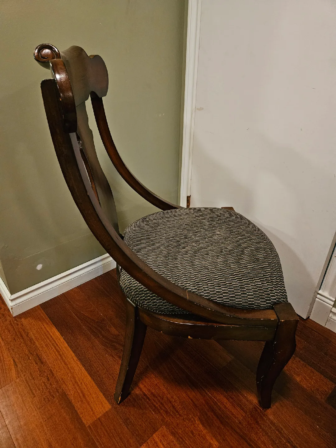 Solid Wood Dining Chair with Upholstered Seat x4 image indicator(5)