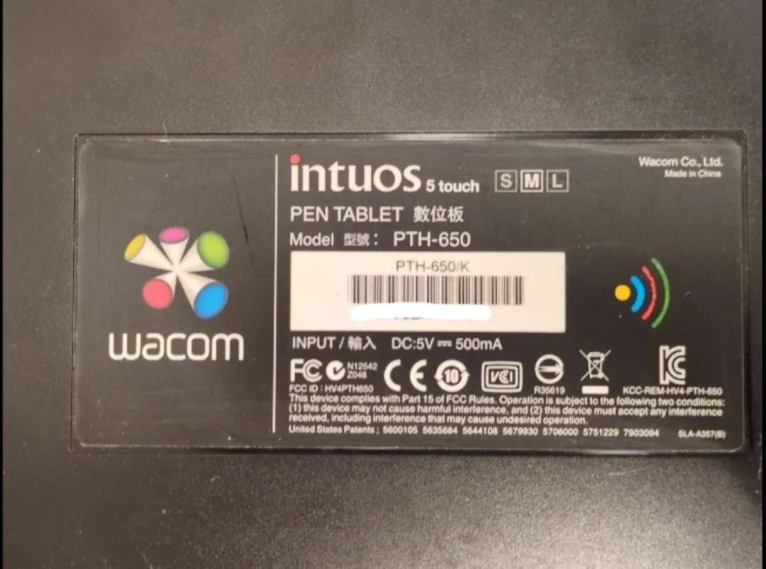 Wacom Intuos 5 Touch Pen Tablet PTH-650K Medium image indicator(2)