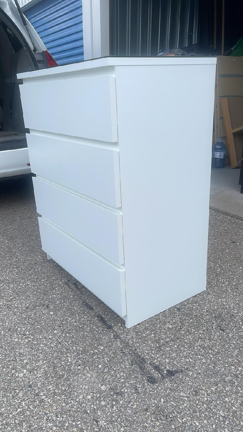 IKEA MALM White 4-Drawer Dresser - photo 3