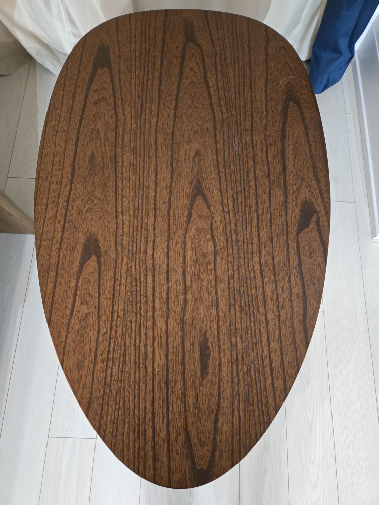 Oval Wood Coffee Table
