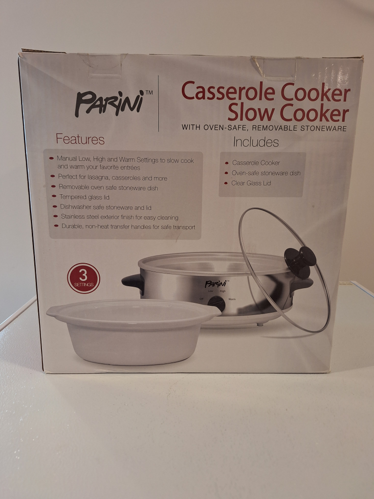 Parini Casserole Slow Cooker - New in Box! - photo 4