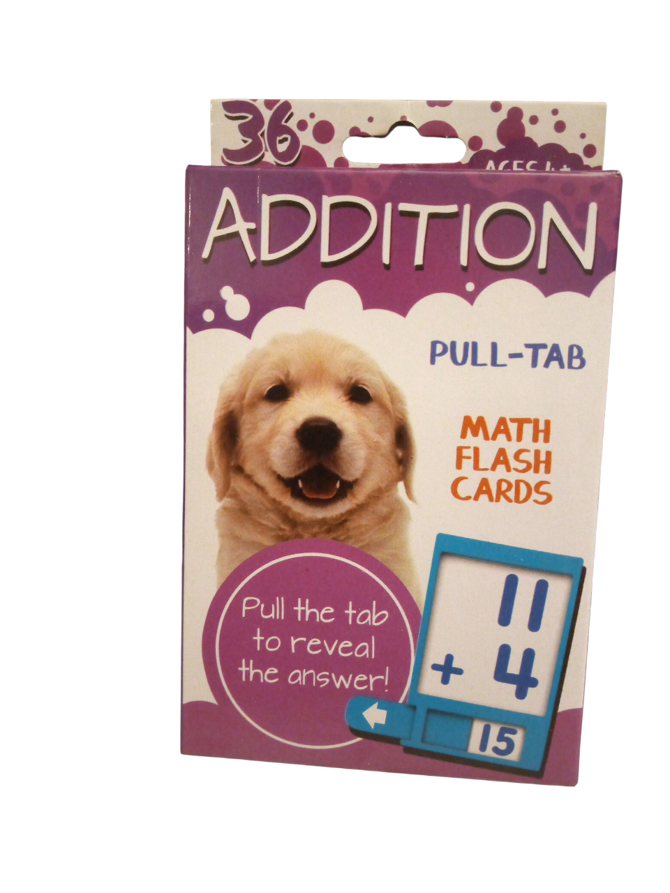 Addition Pull-Tab Math Flash Cards - Ages 3+