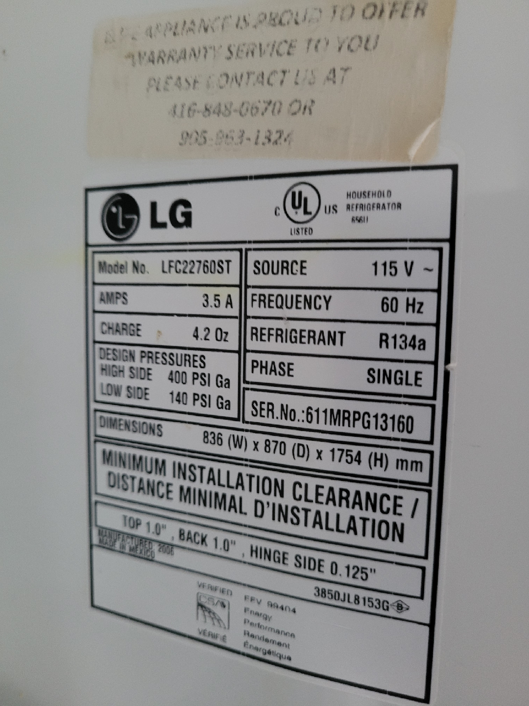 LG French Door Refrigerator - LFC22760ST - photo 3