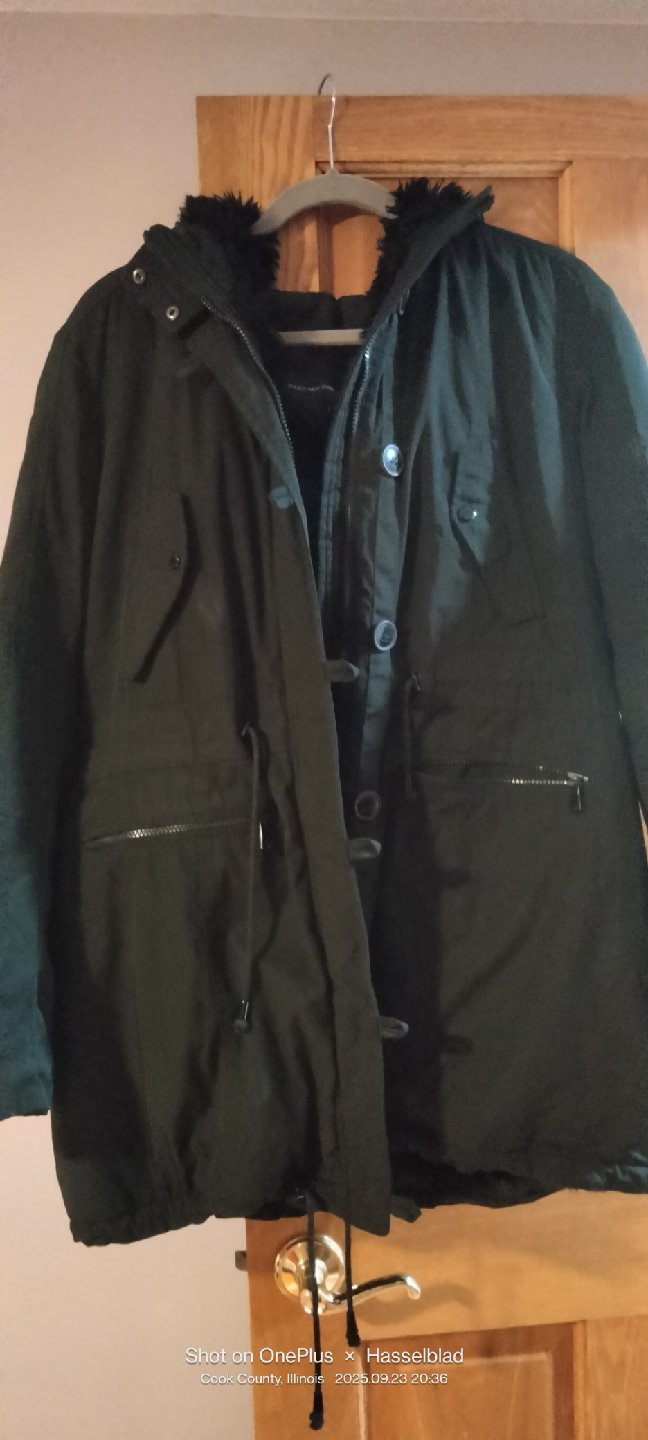 Andrew Marc Black Coat XL