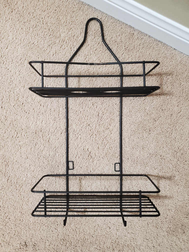 Black Over-the-Shower Caddy