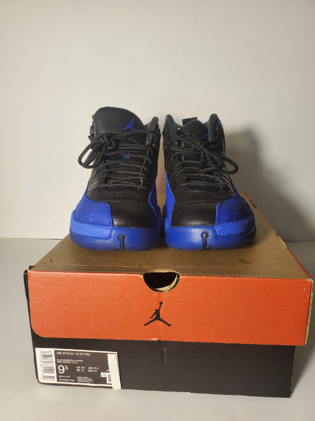 Men’s Jordan 12 Retro Black Game Royal W/Box 130690-014 Size 9.5 - photo 2