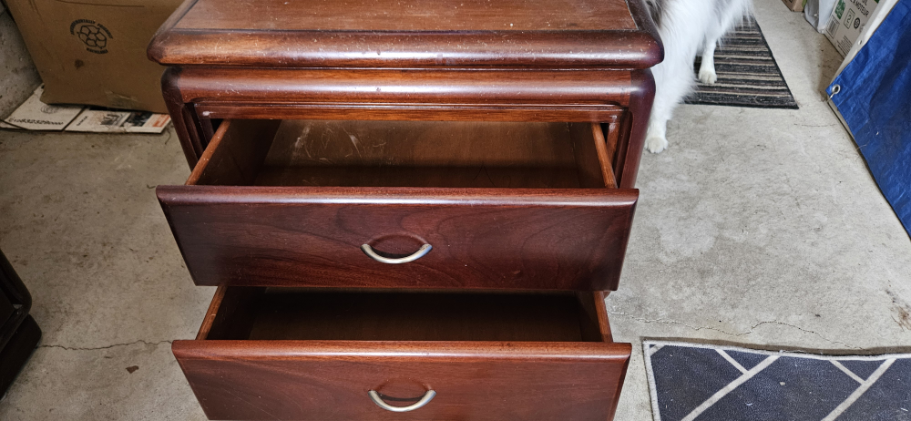 🥕Two-Drawer Wooden Nightstand - Mississauga West - photo 5
