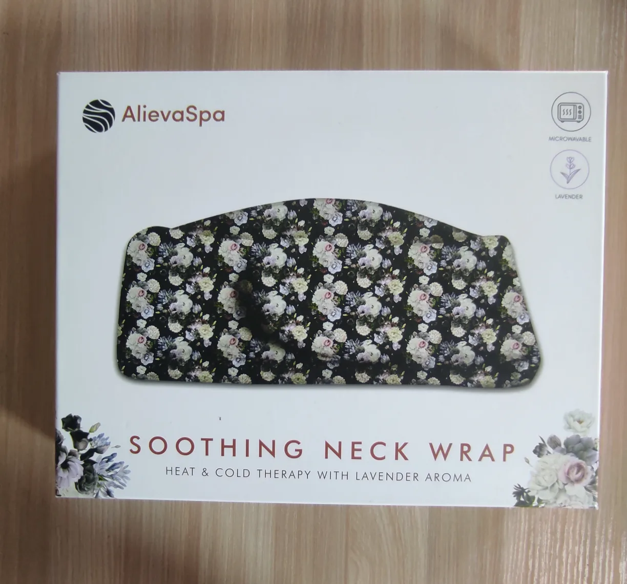 AlievaSpa Soothing Neck Wrap - Floral Pattern thumbnail