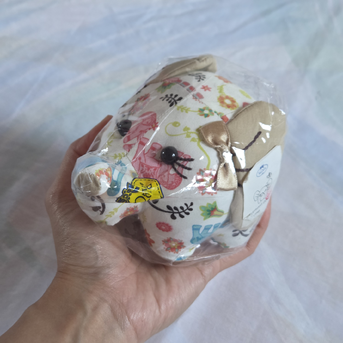 🆕 Floral Design Elephant Doll - photo 2
