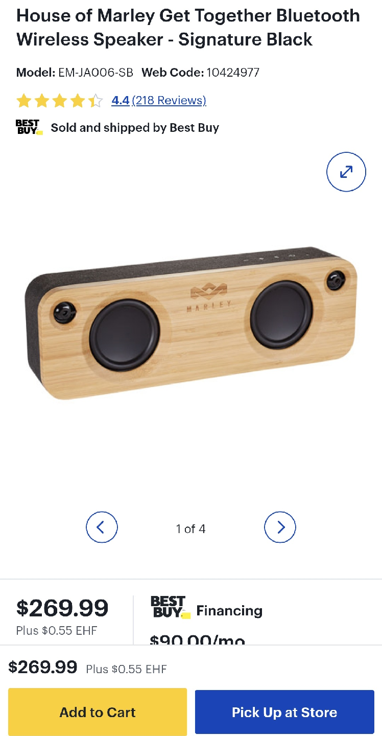 House of Marley Get Together Bluetooth Speaker