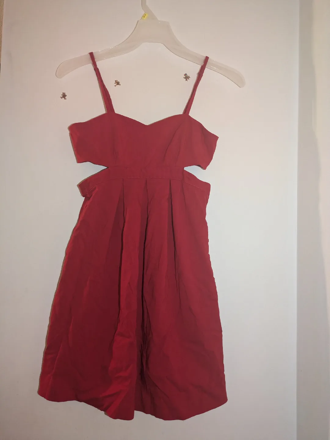 Red Cutout Mini Dress thumbnail