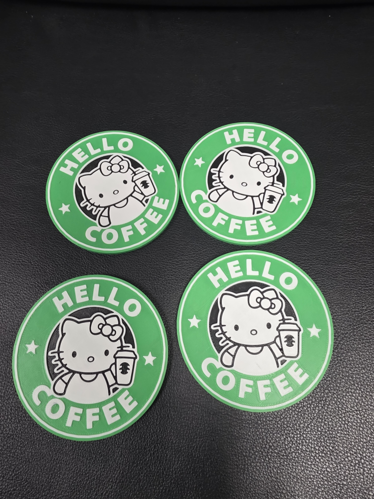Hello Kitty Coffee Coasters (Set of 4)