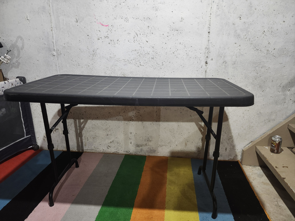 Black Folding Table
