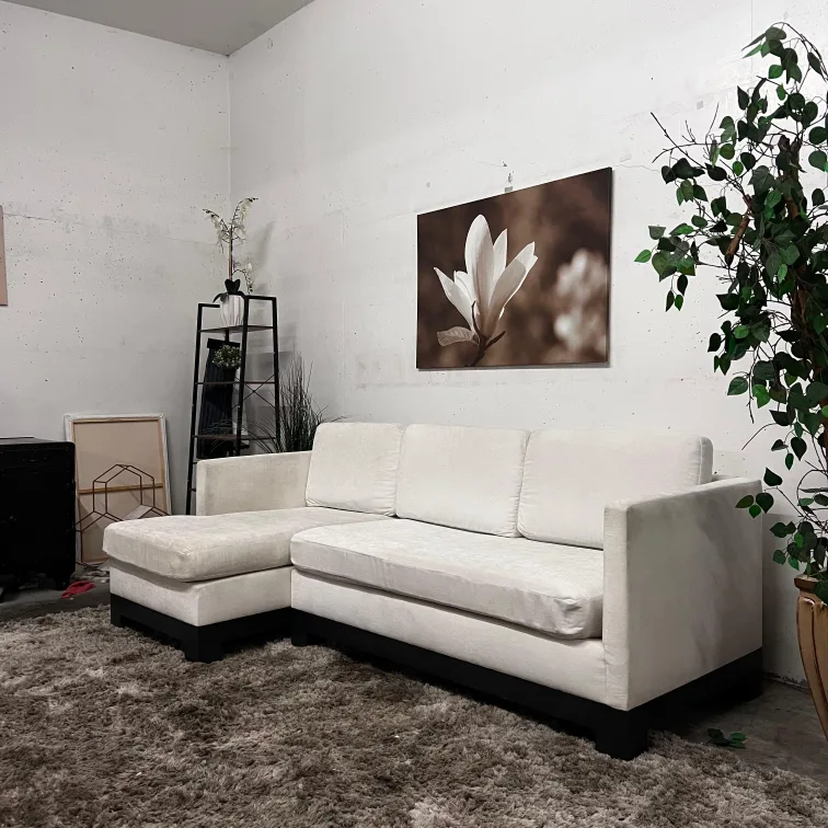 Apartment sectional. L shaped sofa couch. delivery image indicator(9)