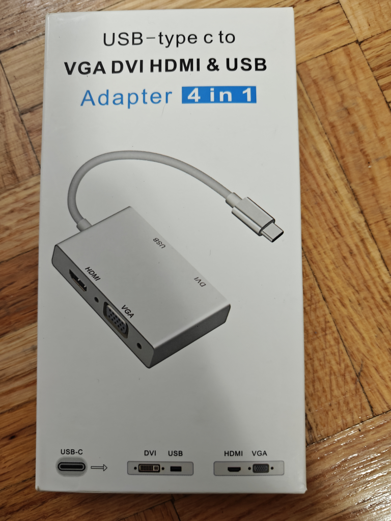 USB-Type C to VGA DVI HDMI & USB Adapter 4 in 1 - photo 2