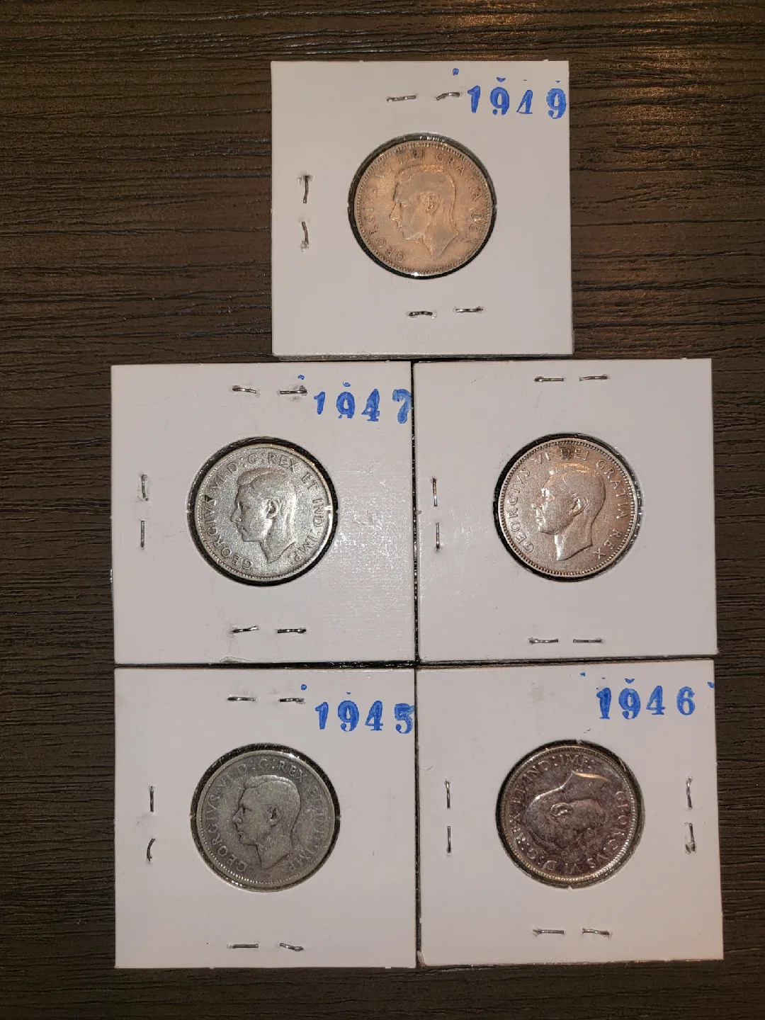 Vintage Canadian Quarters (1945-1949) image indicator(2)