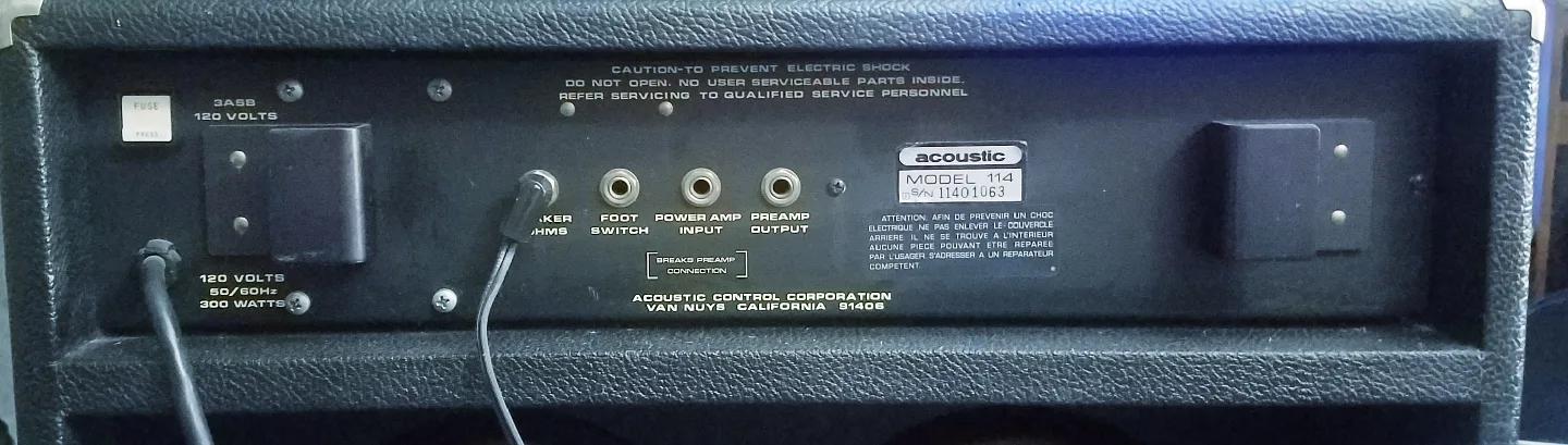 Vintage 1970's Acoustic Control Model 114 Guitar Amplifier image indicator(8)