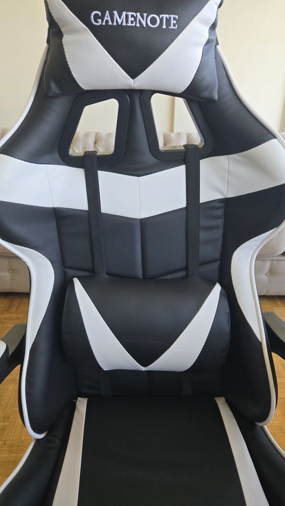 Gamenote Black & White Gaming Chair - photo 3