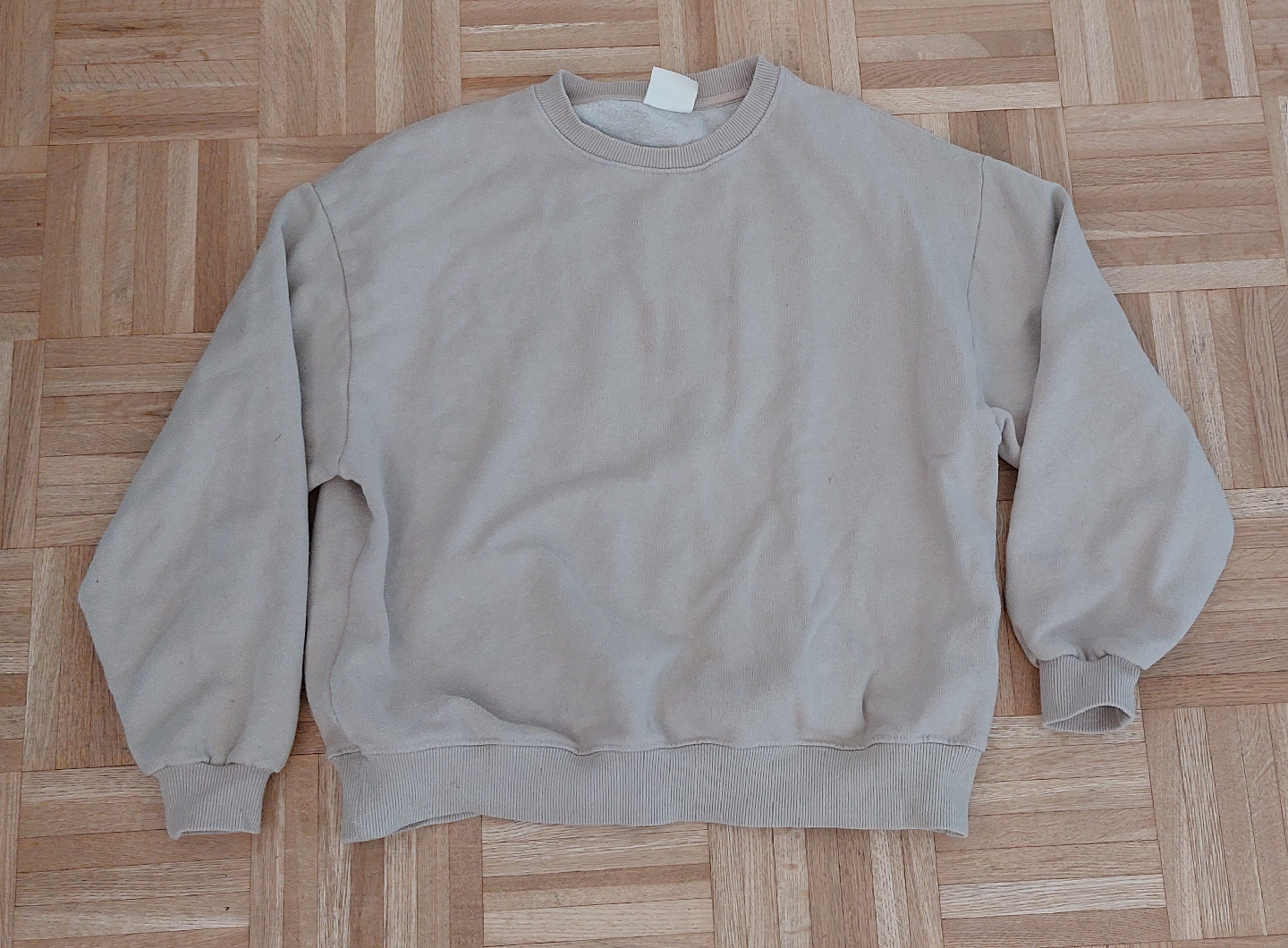 Beige Crewneck Sweatshirt
