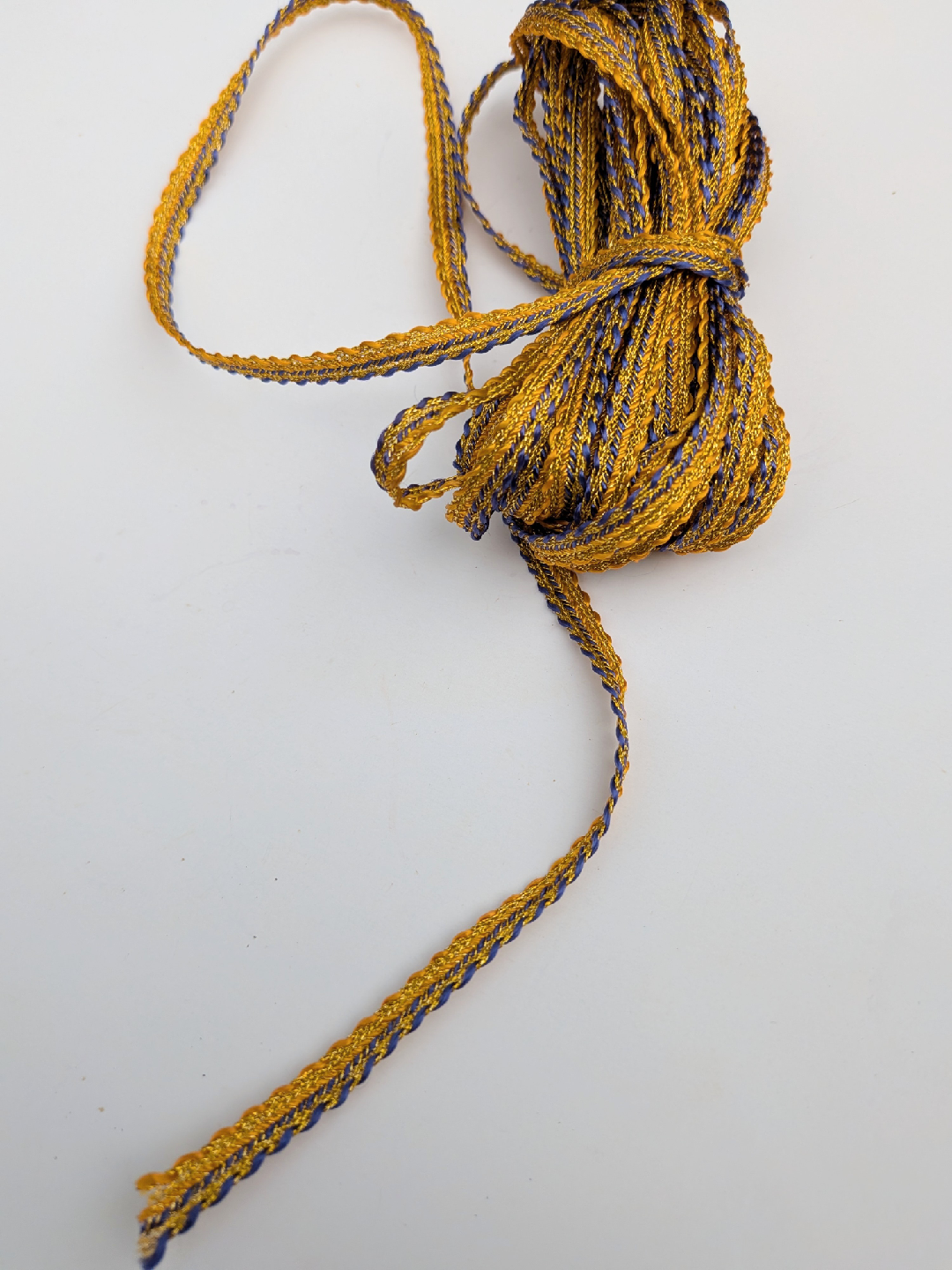 Vitg Gold and Blue Decorative Trim - THREE YARDS - photo 2